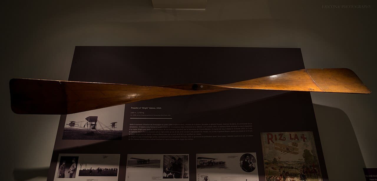 Original wooden propeller from the 1903 Wright Flyer