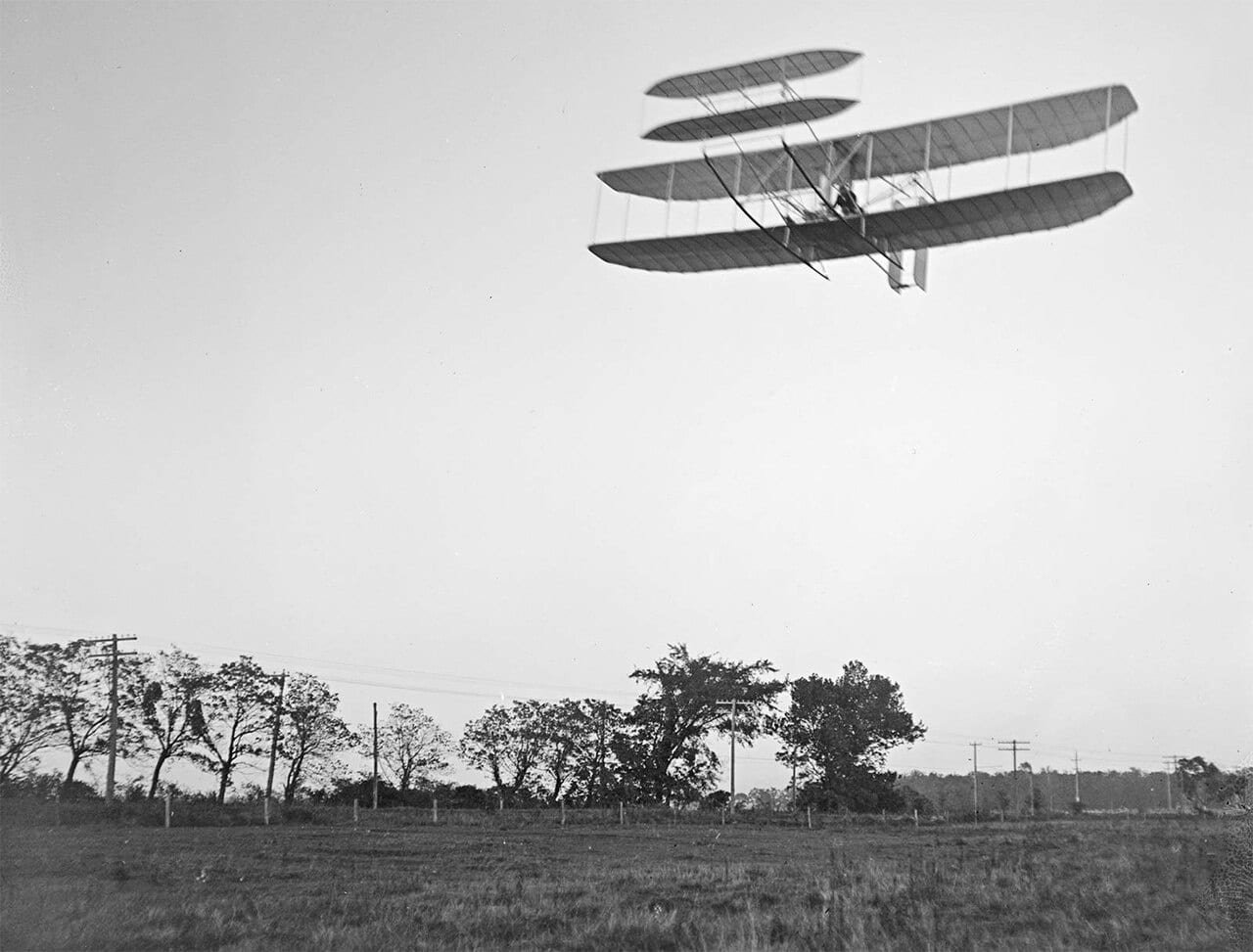 Wright aircraft at Huffman Prairie Ohio October 1904