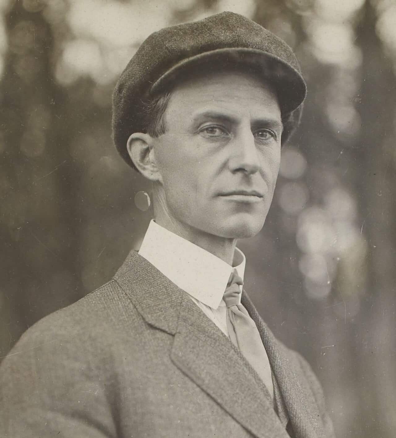 Wilbur Wright photographed in France in August 1908