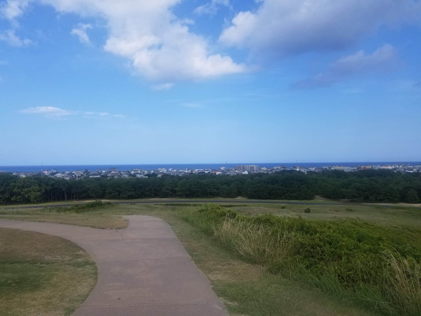 View from atop the Wright Brothers National Memorial Kill Devil Hills NC