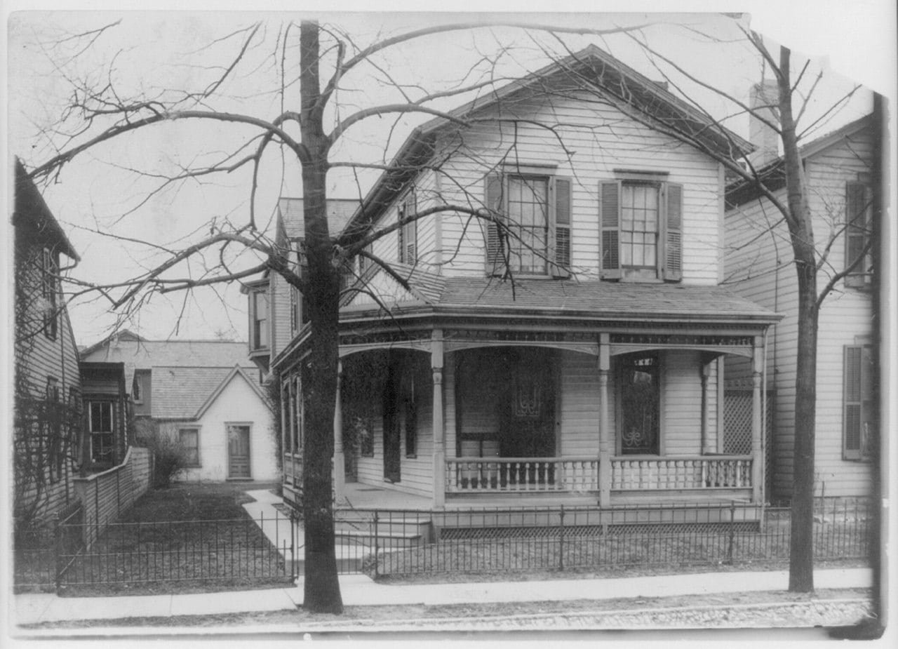 The Wright Brothers home at 7 Hawthorn Street in Dayton Ohio
